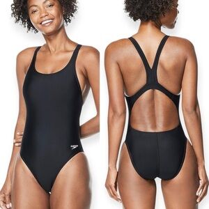 🌻NEW Speedo Competitive Black1-Piece ProLT Super Pro Swimsuit Women Size 6/32